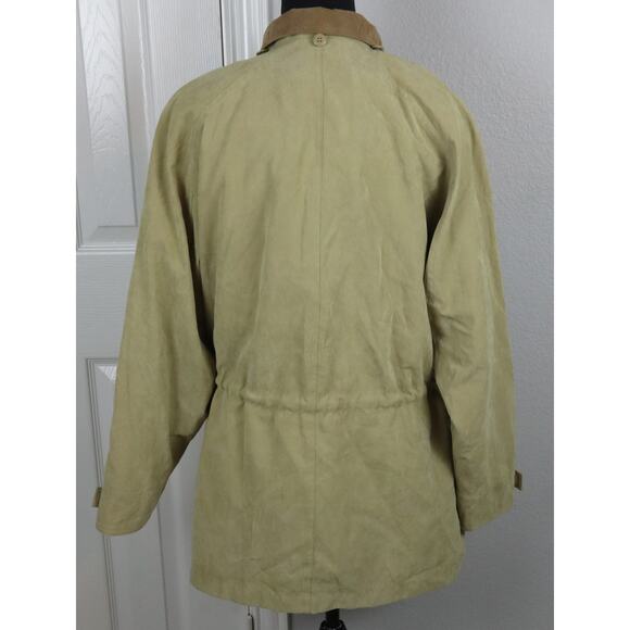 Vintage 90s Jacqueline Ferrar Barn Chore Anorak Parka Cinched Tie Jacket Coat M - Picture 6 of 9